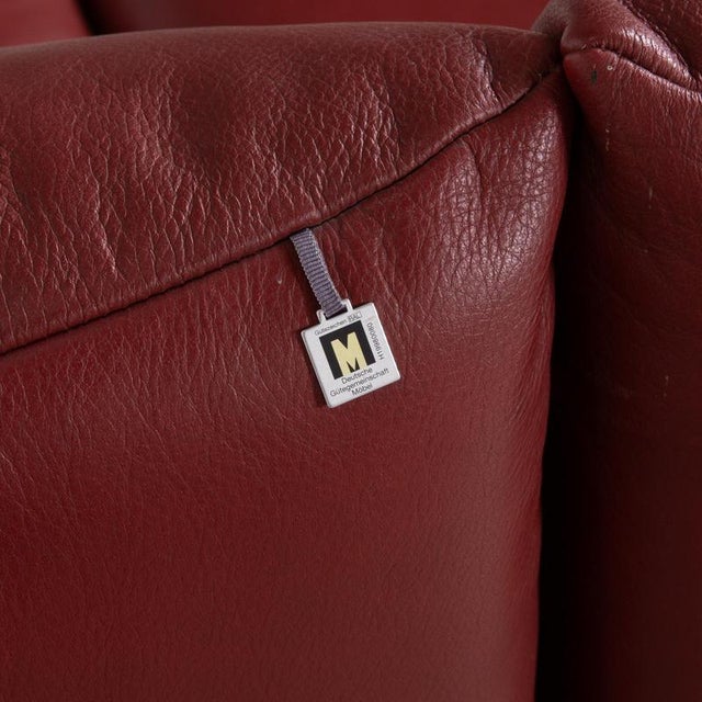 Francis 2-Seater Sofa in Red Leather from Koinor For Sale - Image 14 of 18