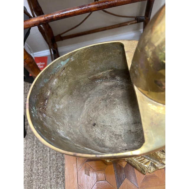 1980s 1980s Solid Brass Nautilus Shell For Sale - Image 5 of 9