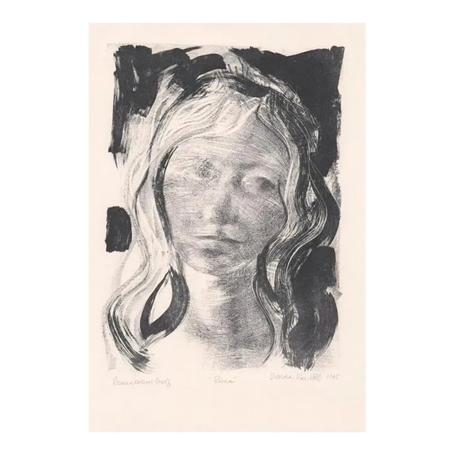 Donna Rae Hirt Portrait of Rima Lithograph For Sale