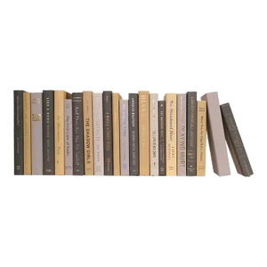 Decorative Books - Cloudy Haze Books - Grey and Yellow Books By The Foot