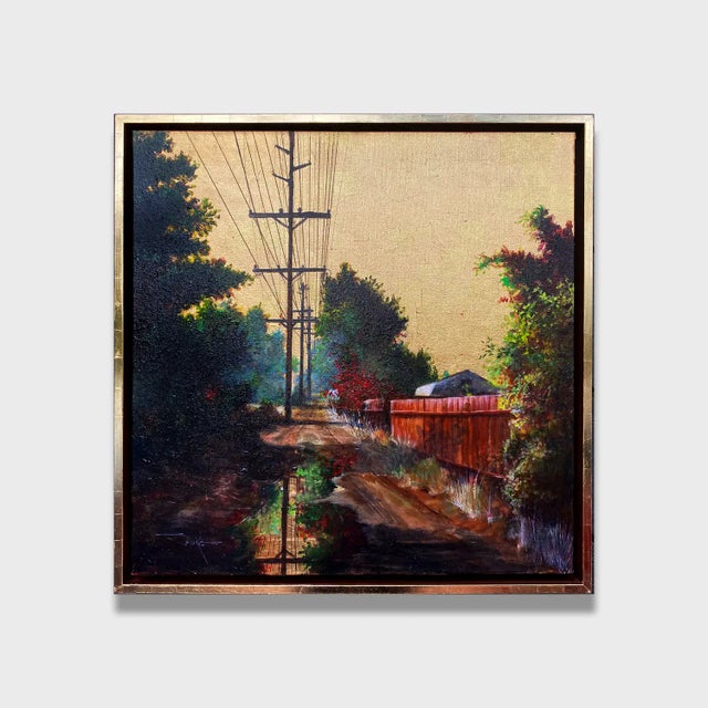 Original Cityscape Acrylic Painting, "Dallas and Jackson No. 4" For Sale - Image 4 of 4