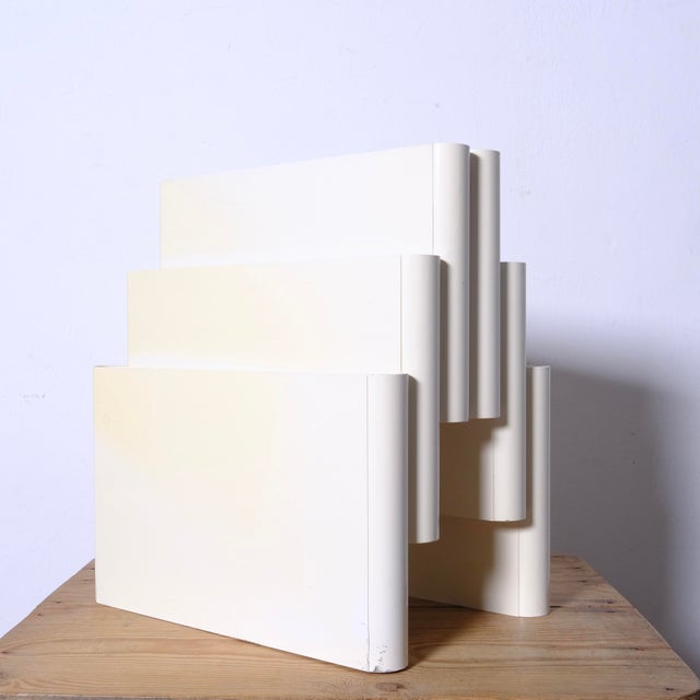 White Model 4675 Magazine Rack with 6 Compartments by Giotto Stoppino for Kartell, 1970s For Sale - Image 13 of 18