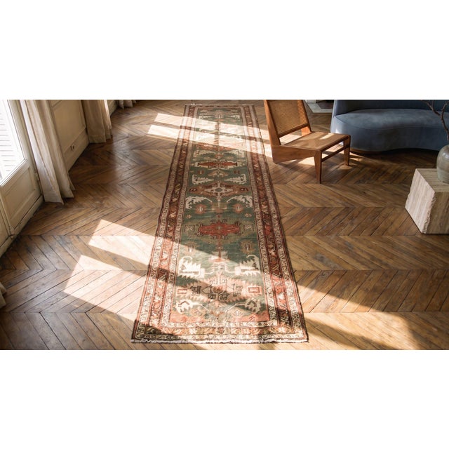 Late 19th Century 19th Century N.W. Serapi Carpet ( 2'8" x 17'4" - 80 x 528 ) For Sale - Image 5 of 7