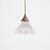 Glass Antique Reclaimed Holophane Glass Pendant Light, 1950s For Sale - Image 7 of 7
