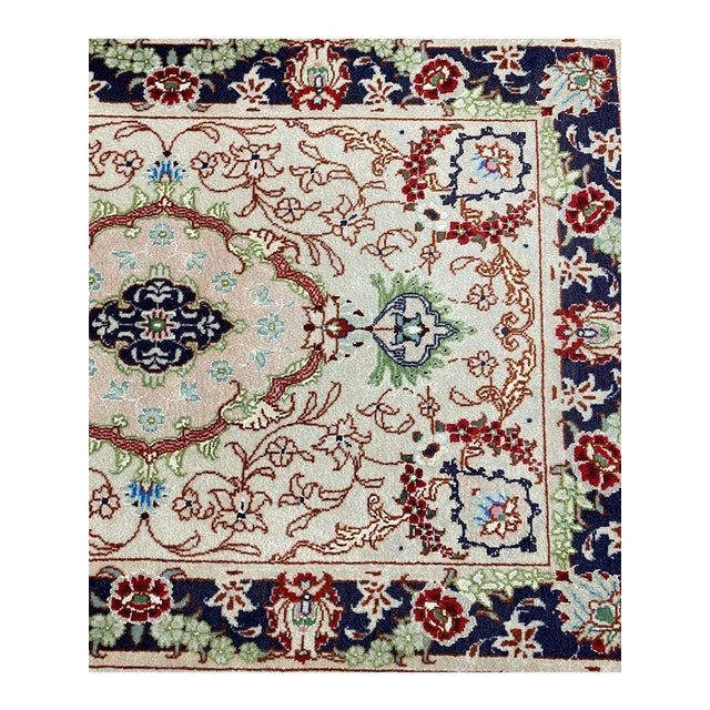 1990s Handwoven Persian Tabriz Masterpiece Rug 2x3 For Sale In Dallas - Image 6 of 9