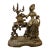 19th Century French Gilt Bronze or Brass Figural of Lady For Sale