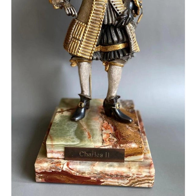 Metal Birmingham Mint British Monarchs Bronze Figures by Anna Danesin, 1980s, Set of 4 For Sale - Image 7 of 18
