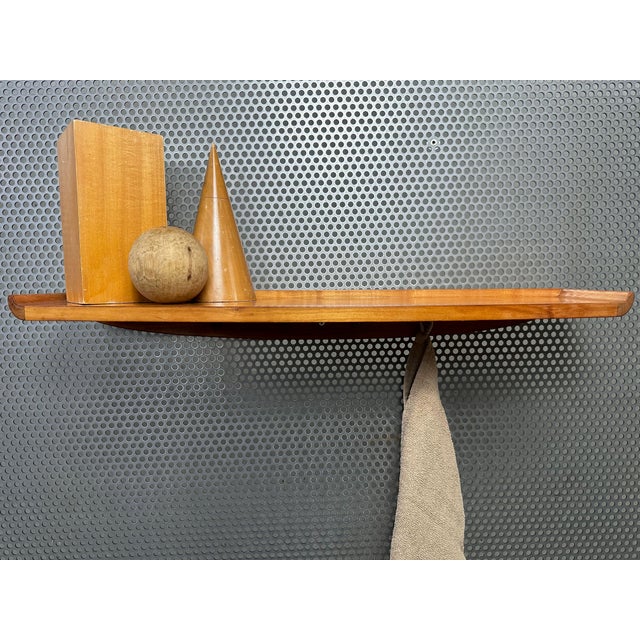 Vintage Wall Shelf with Coat Rack For Sale - Image 6 of 10