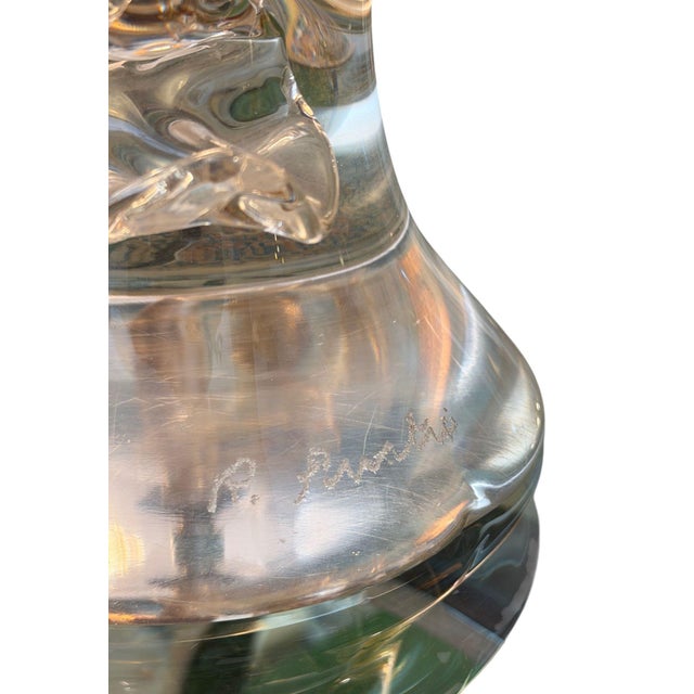 Renato Anatra Murano Glass Cockatoo Sculpture in Pink & Opalescent. Circa 1970's For Sale In Los Angeles - Image 6 of 9