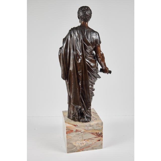 Large, Cast Bronze Roman Figures, circa 1910 - A Pair For Sale - Image 4 of 12