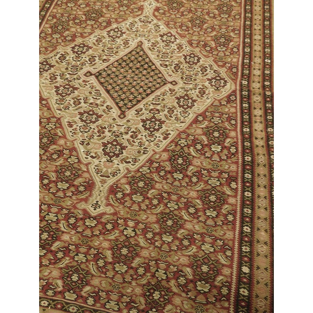 1920s Antique Persian Senneh Kilim Rug - 4'x 6'5" For Sale - Image 5 of 12