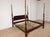 Chippendale Ethan Allen Georgian Court King Kingsize Dark Cherry #225 Finish Poster Bed#2 For Sale - Image 3 of 17