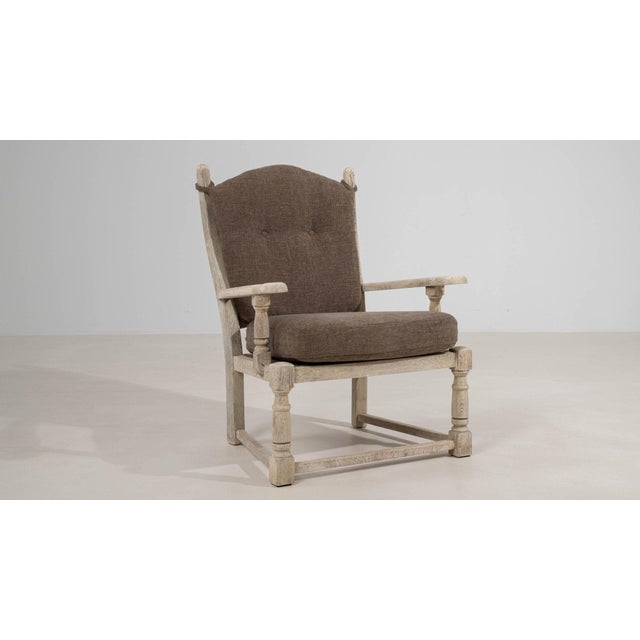 19th Century France Antique White Wood Armchair For Sale In Greensboro - Image 6 of 11