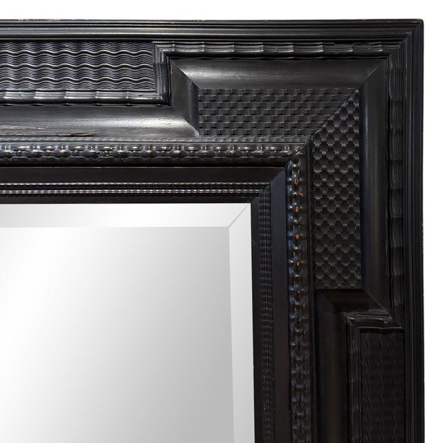 Wood Massive 19th Century Dutch Frame With Mirror From the Art Institute of Chicago For Sale - Image 7 of 12
