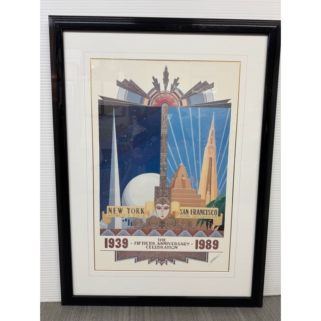 Black Stephan Martiniere Fiftieth Anniversary Celebration: 1939-1989 Poster Print, Framed For Sale - Image 8 of 12