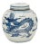 Chinese Blue & White Dragon Jar For Sale