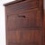 Wood Antique Mahogany Chest of 4 Drawers with Tapered Legs, 1860s For Sale - Image 7 of 11