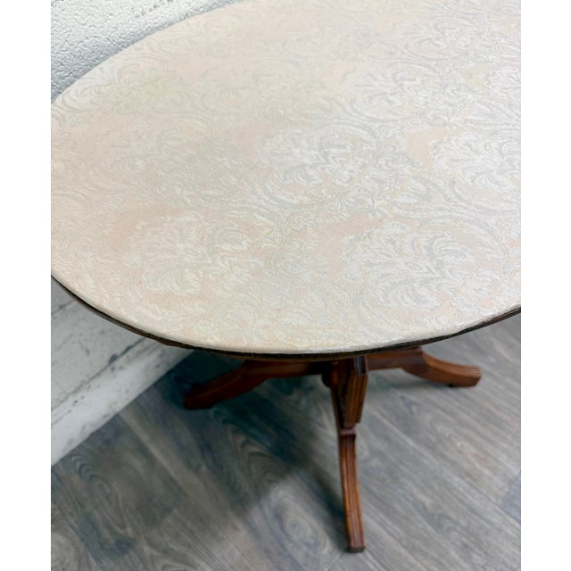Antique Victorian Eastlake Quarter Sawn Tiger Oak Parlor Table For Sale - Image 9 of 13