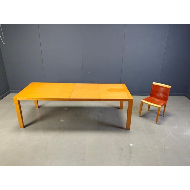 Extendable Dining Table attributed to Chi Wing Lo for Giorgetti, Italy, 1990 For Sale - Image 4 of 17