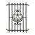 Early 20th Century Antique Wrought Iron Window Grille For Sale - Image 5 of 5
