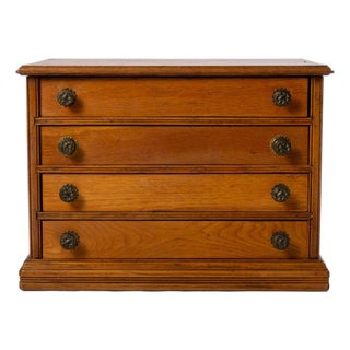 Antique Oak Spool Cabinet For Sale