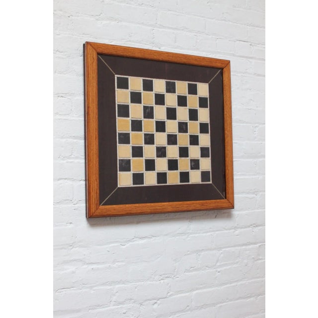 Folk Art Early Twentieth Century Folk Art Framed Velvet Quilt Chess / Checker Board For Sale - Image 3 of 10