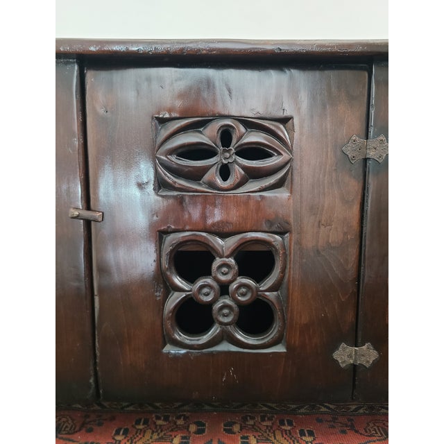 Gothic Vintage English Gothic Aumbry Cupboard For Sale - Image 3 of 17