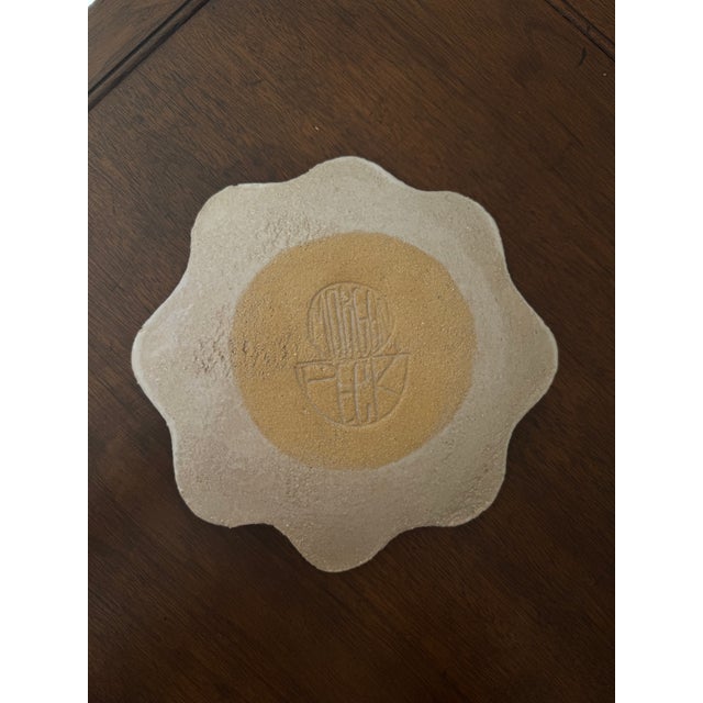 Contemporary Morgan Peck Handmade Ceramic Scallop Platter For Sale - Image 3 of 4