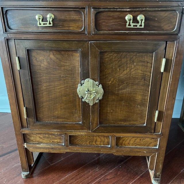 Wood Korean Shelves Elmwood Curios - Set of 2 For Sale - Image 7 of 13