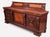 Wood Mid 20th Century Monumental Carved Baroque Style Credenza With Figured Wood Panels — 102″ Wide For Sale - Image 7 of 12