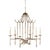 Wildwood Bamboo Chandelier - Antique Silver For Sale