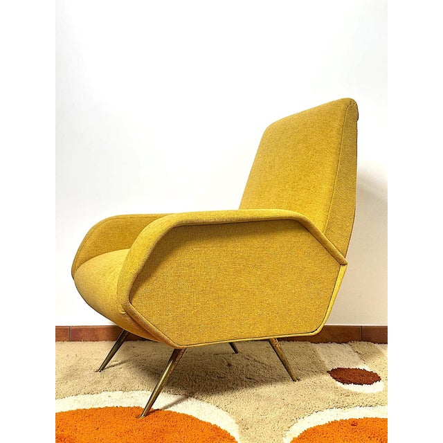Mid-Century Modern Vintage Armchair by Marco Zanuso, Italy, 1960s For Sale - Image 3 of 13
