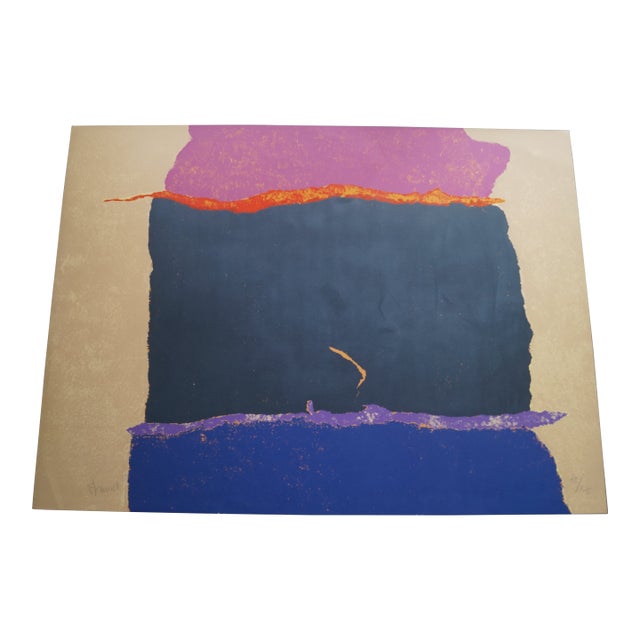 1970s Theodoros Stamos Infinity Field Screen Print - Signed & Numbered For Sale