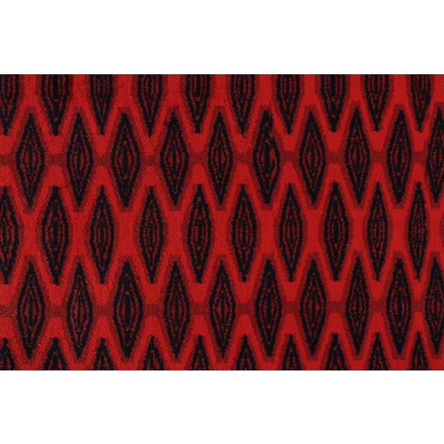 Traditional Vintage Zeki Müren Rug With Red and Black Geometric Patterns From Rug & Kilim For Sale - Image 3 of 7