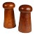 Mid-Century Danish Modern Hand-Carved Salt and Pepper Shaker in Solid Teak, Denmark, Circa 1970s For Sale