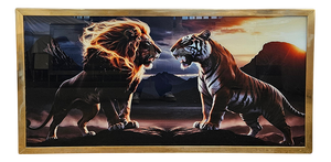 Glass Painting with Animal Figures, 1980s