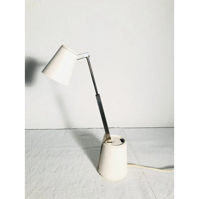 Silver Mid-Century Adjustable Travel Lamp from Eichhoff, 1960s For Sale - Image 8 of 12