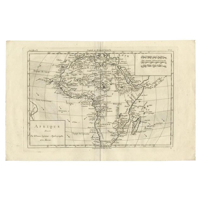 Africa Map by Rigobert Bonne, 1780 For Sale - Image 10 of 10