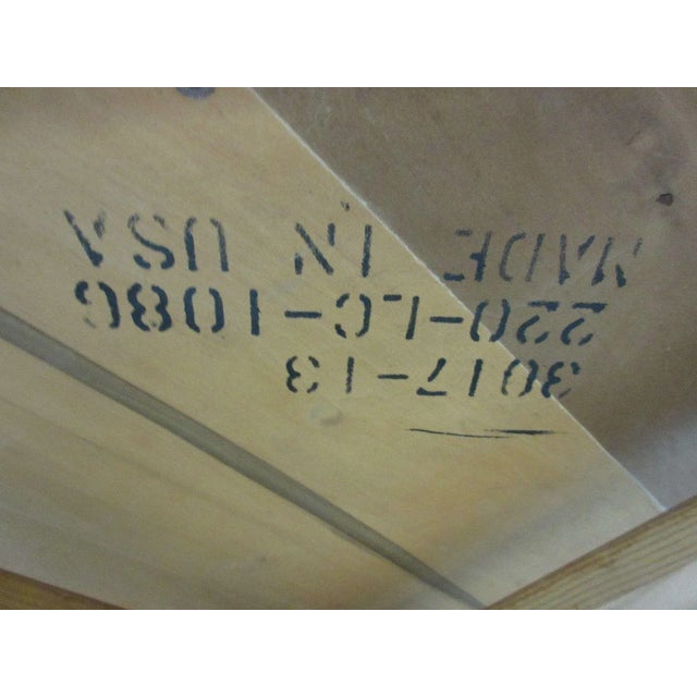 Beige Vintage Mid-Century Lane X-Base Octagon Floating Coffee Table For Sale - Image 8 of 9