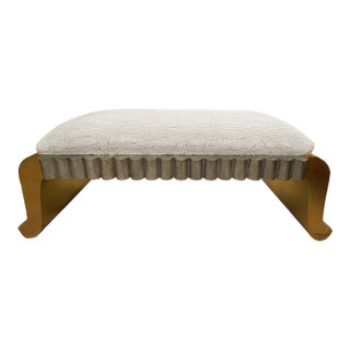 1970s Hollywood Regency Giltwood Bench For Sale