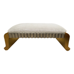 1970s Hollywood Regency Giltwood Bench