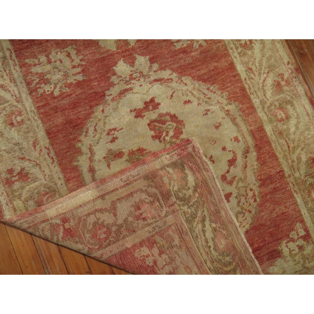 Late 20th Century Zabihi Collection Antique Turkish Floral Runner - 3'5" x 9'2" For Sale - Image 5 of 12