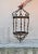 Metal and glass lantern lamp, 3 Spain, 1960s. 25cm diameter of the inner glass and 20cm wide. Up to 250V (Europe/UK...
