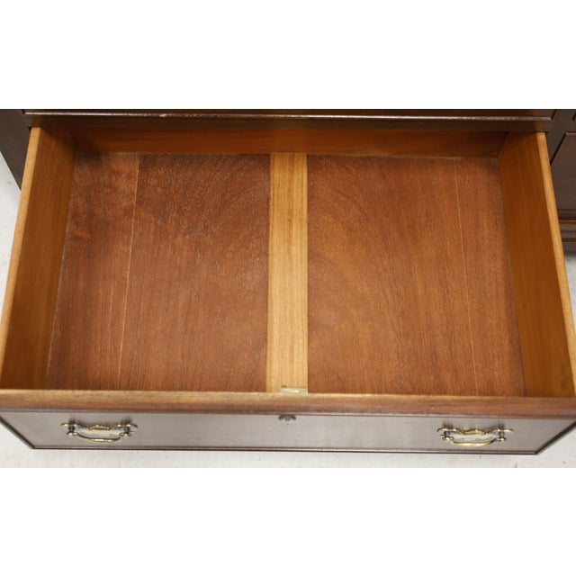 Craftique Solid Mahogany Chippendale Double Dresser For Sale - Image 10 of 14