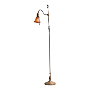 Adjustable Height Bridge Arm Lamp W Carnival Shade