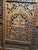 This is a stunning example of a Vintage Hand-Carved Teak Wood 4-Panel Room Divider. Its intricate craftsmanship and warm,...