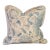 Colefax & Fowler Colmar Blue Pillow With Loop Fringe- Single For Sale
