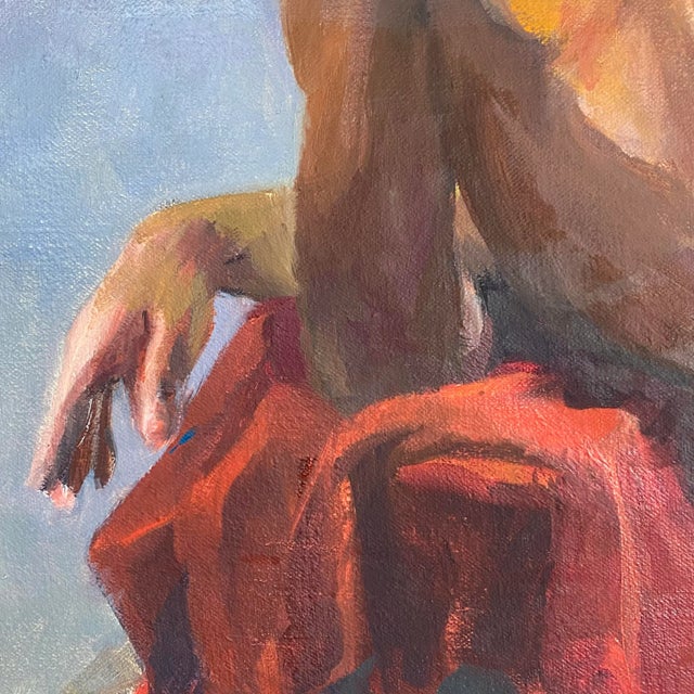 1984 Linda Kolar "Brian" Male Nude Oil Painting For Sale - Image 11 of 13