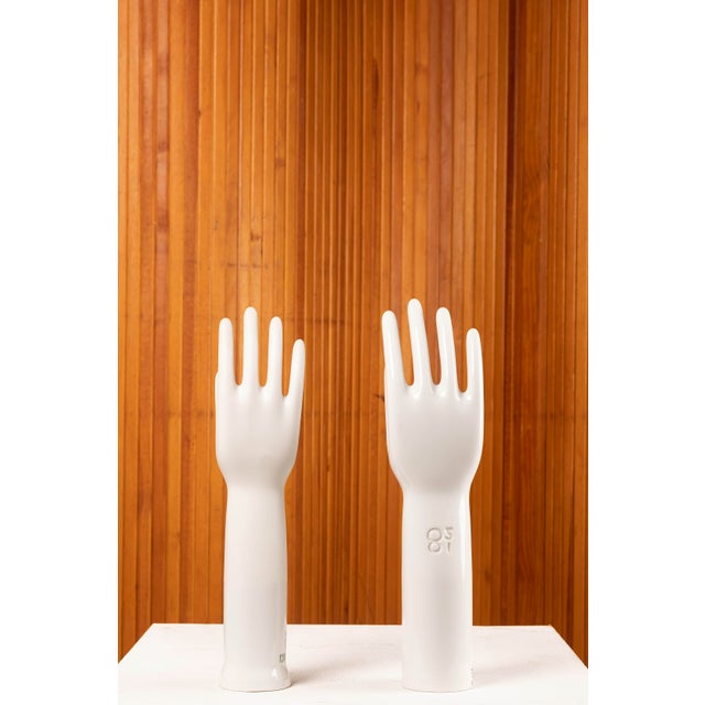 Original pair of sculptural hands produced by Rosenthal Technik, the experimental and industrial division of the renowned...