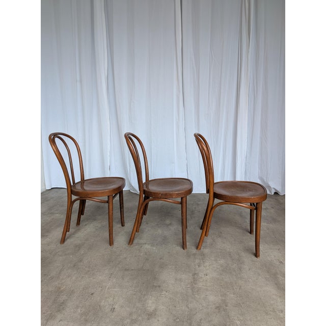 Vintage Carved Bentwood Farmhouse Dining Chairs, 1970s, Set of 3 For Sale - Image 15 of 18